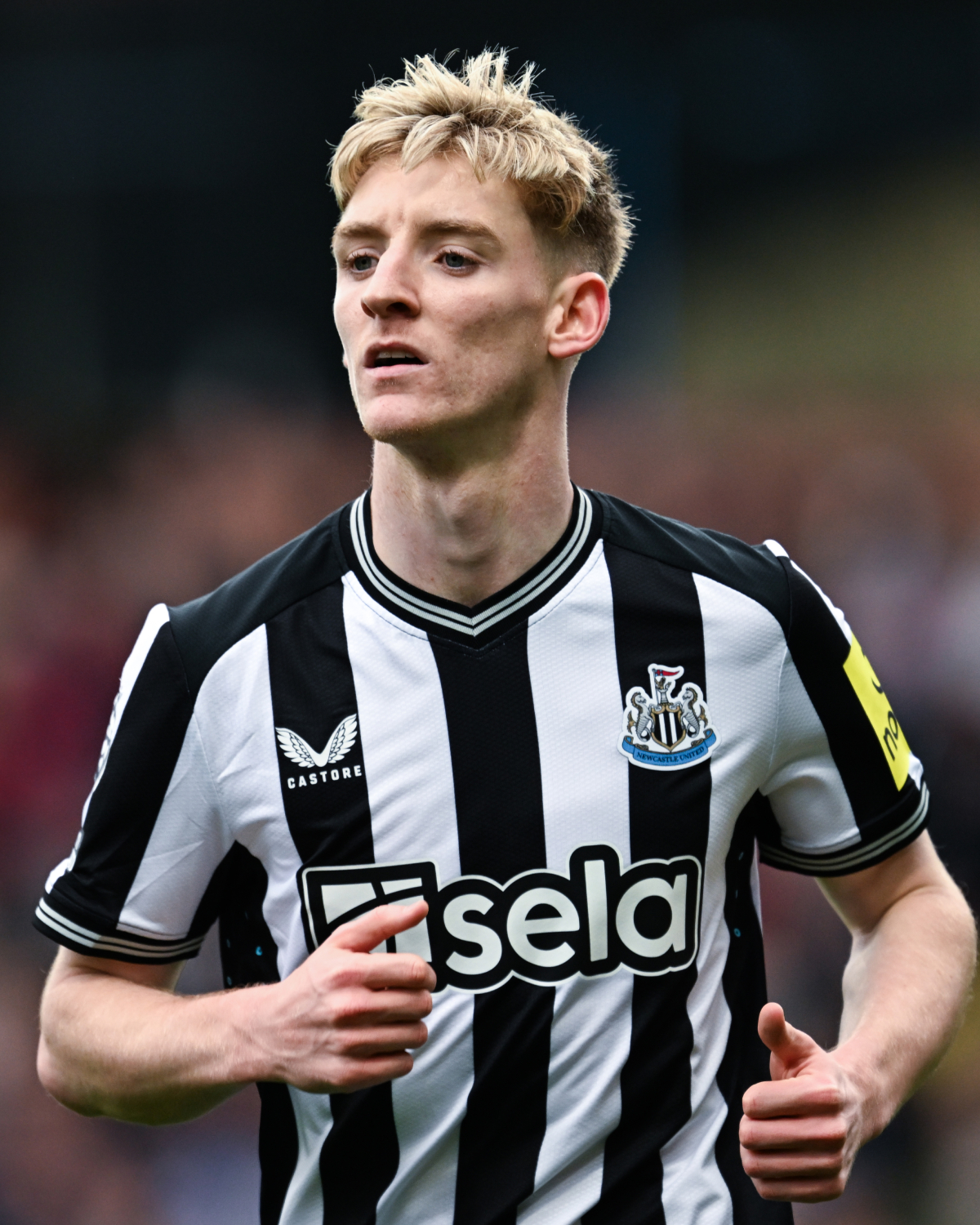 Anthony Gordon pictured at Turf Moor during the game with Burnley.