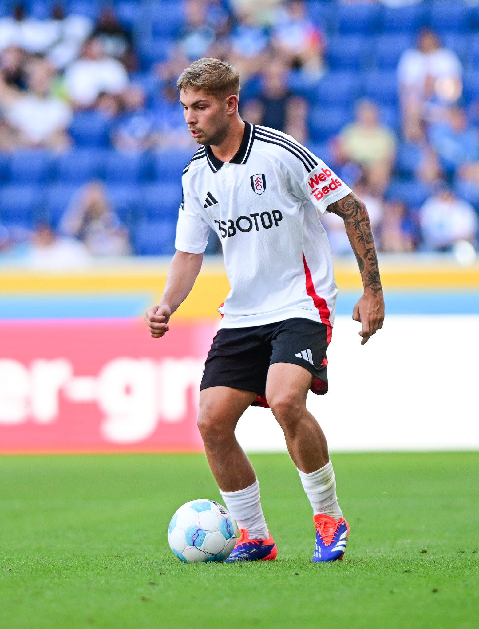 Emile Smith Rowe in the friendly against Hoffenheim.